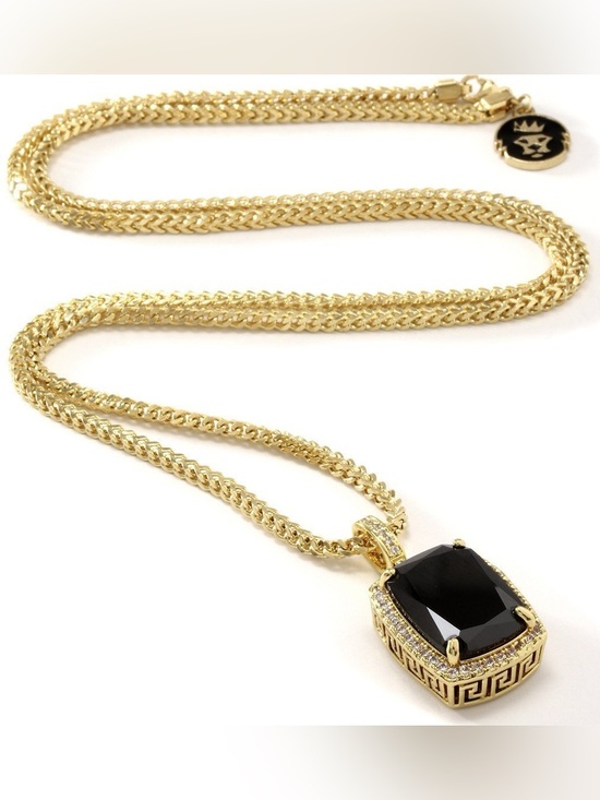 King Ice Jewelry - King Ice Onyx Crown Julz Pendant & Necklace!🔥🔥🔥